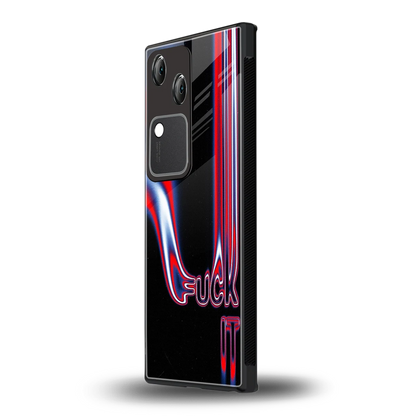 Carefree Glow vivo v30 mobile cover | shockproof glass phone case