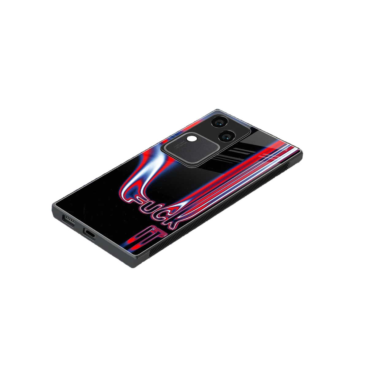 Carefree Glow stylish phone case for vivo v30 | glossy glass and slim fit
