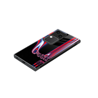 Carefree Glow stylish phone case for vivo v30 | glossy glass and slim fit