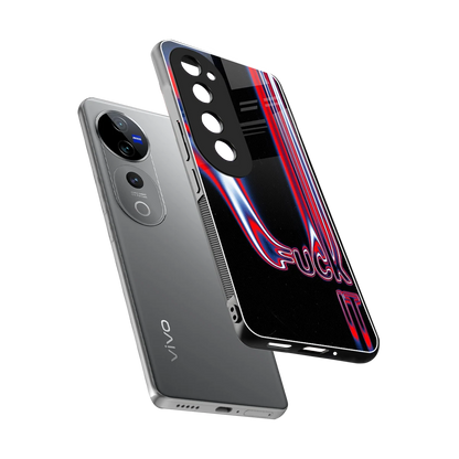 Carefree Glow sleek vivo v40 pro cover with tempered glass back and TPU edges