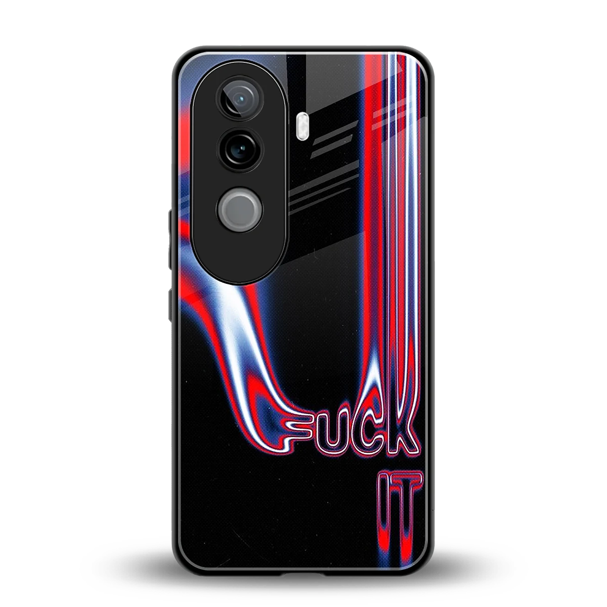 Carefree Glow back phone cover | glass case for vivo v40e