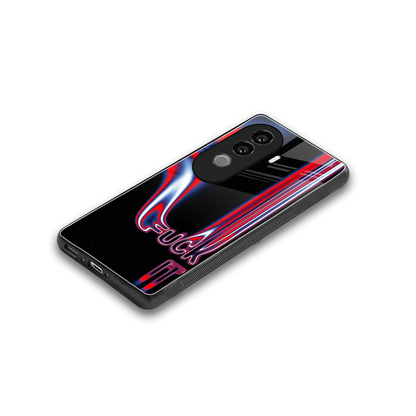 Carefree Glow stylish phone case for vivo v40e | glossy glass and slim fit