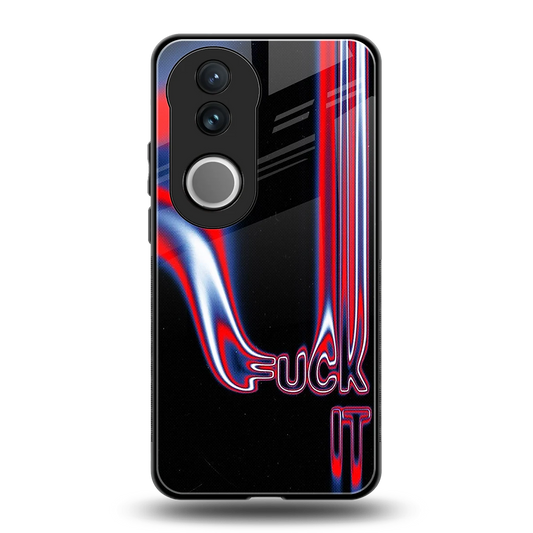Carefree Glow back phone cover | glass case for vivo v50