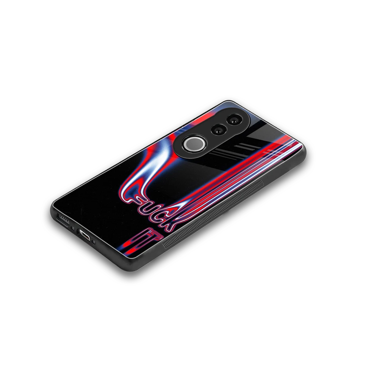 Carefree Glow stylish phone case for vivo v50 | glossy glass and slim fit