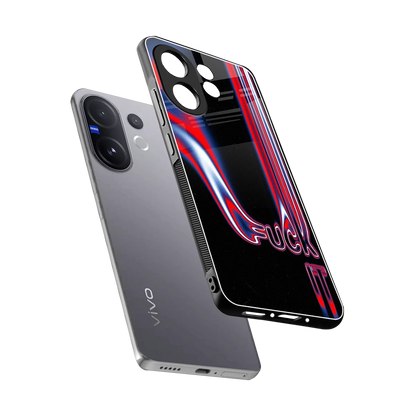 Carefree Glow sleek vivo v60 cover with tempered glass back and TPU edges