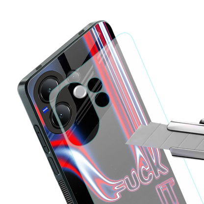 Carefree Glow stylish phone case for vivo v60 | glossy glass and slim fit