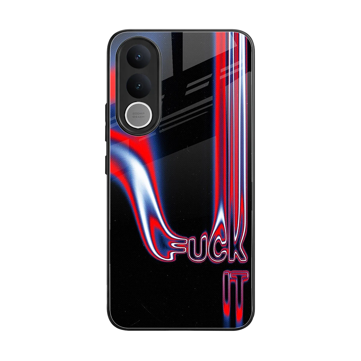 Carefree Glow back phone cover | glass case for vivo v70 fe
