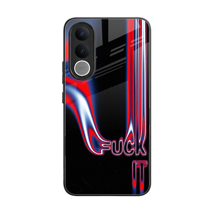 Carefree Glow back phone cover | glass case for vivo v70 fe