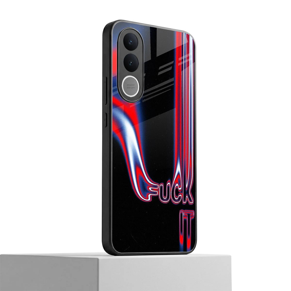 Carefree Glow vivo v70 fe mobile cover | shockproof glass phone case