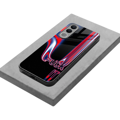 Carefree Glow stylish phone case for vivo v70 fe | glossy glass and slim fit