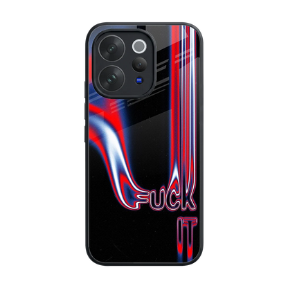 Carefree Glow back phone cover | glass case for vivo v70