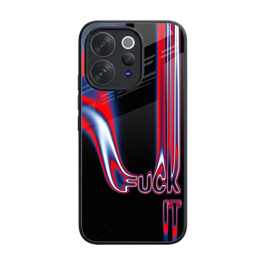 Carefree Glow back phone cover | glass case for vivo v70