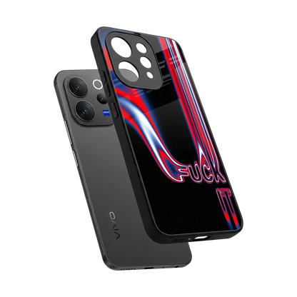 Carefree Glow sleek vivo v70 cover with tempered glass back and TPU edges