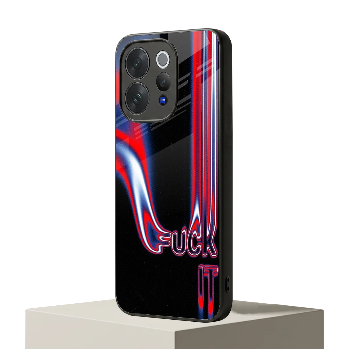 Carefree Glow vivo v70 elite mobile cover | shockproof glass phone case