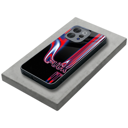 Carefree Glow stylish phone case for vivo v70 elite | glossy glass and slim fit