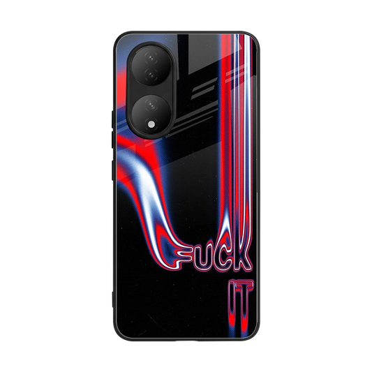 Carefree Glow back phone cover | glass case for Vivo-y100