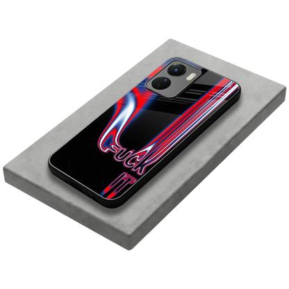 Carefree Glow stylish phone case for vivo y16 | glossy glass and slim fit