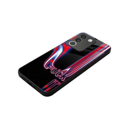 Carefree Glow stylish phone case for vivo y200 5g | glossy glass and slim fit