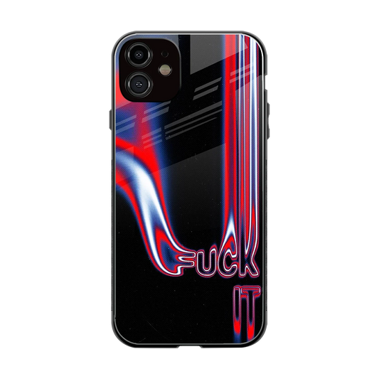 Carefree Glow back phone cover | glass case for iphone 11