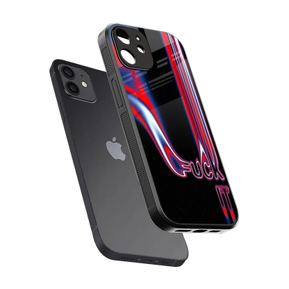 Carefree Glow sleek iphone 12 cover with tempered glass back and TPU edges