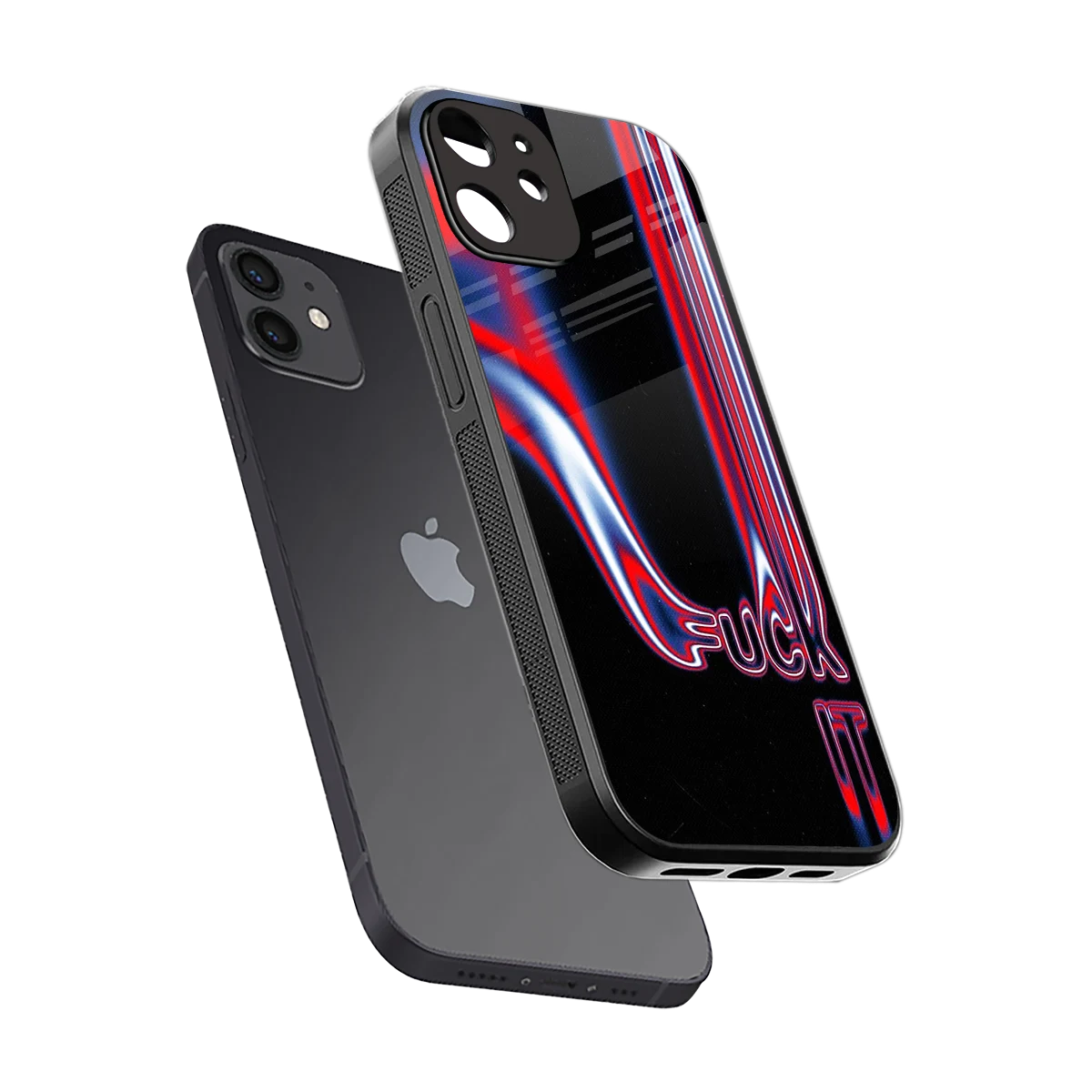 Carefree Glow sleek iphone 11 cover with tempered glass back and TPU edges