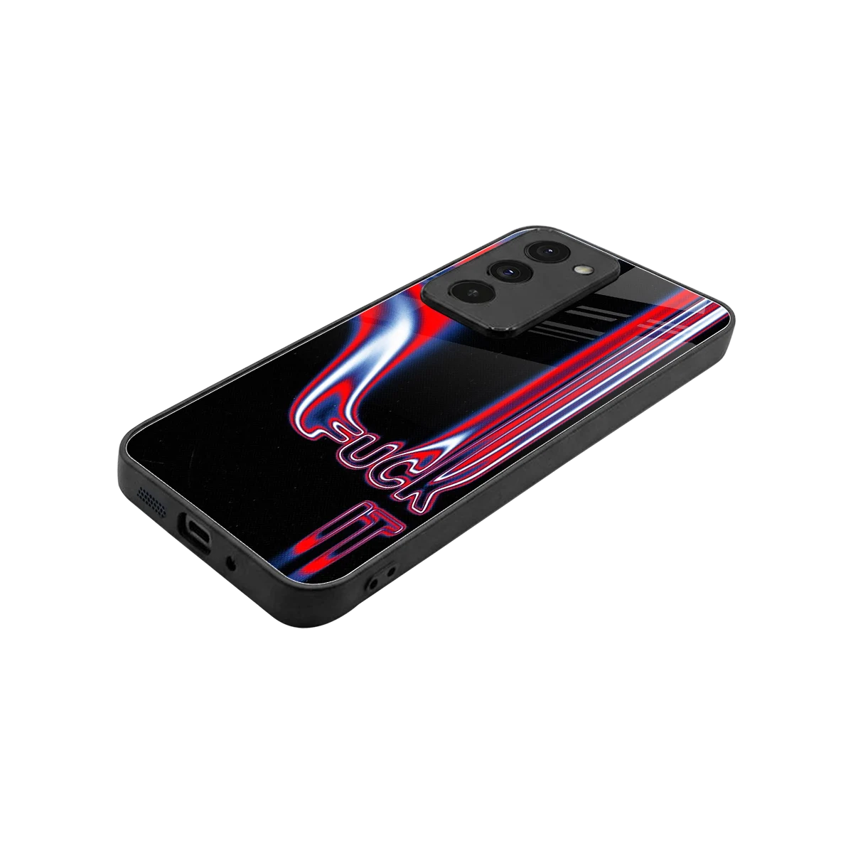 Carefree Glow stylish phone case for redmi 15 5g | glossy glass and slim fit