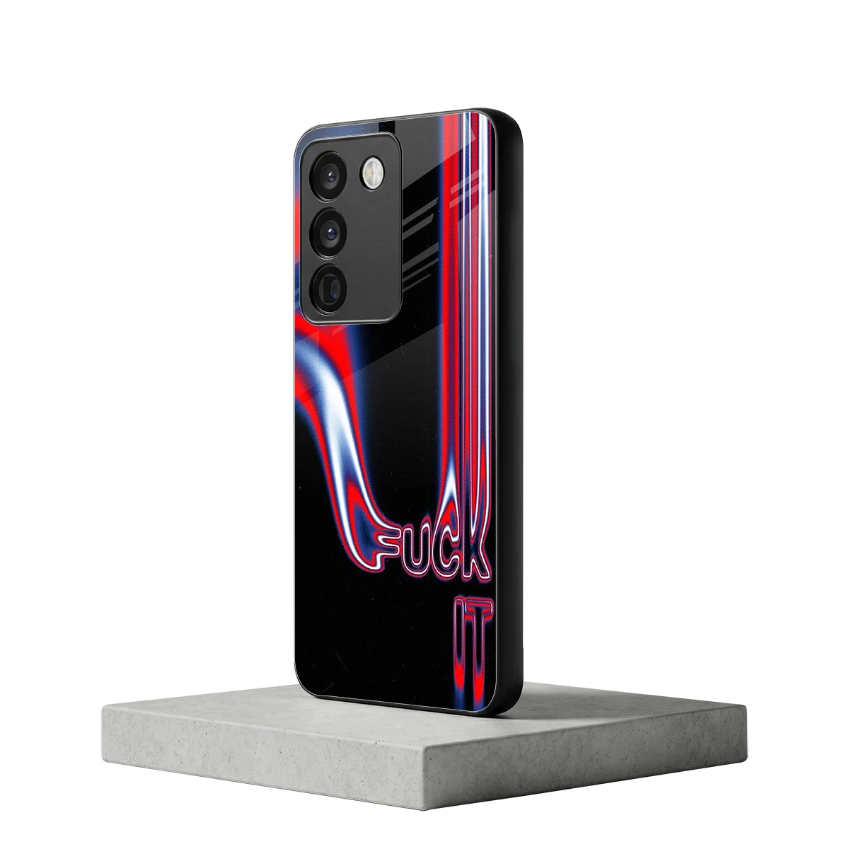 Carefree Glow vivo y200 5g mobile cover | shockproof glass phone case