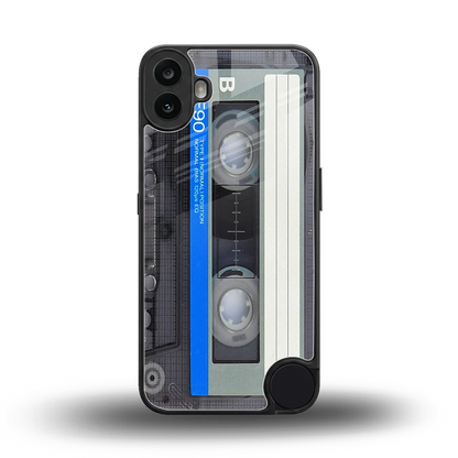 Cassette Retro back phone cover | glass case for cmf nothing phone 1