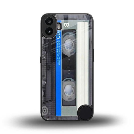 Cassette Retro back phone cover | glass case for cmf nothing phone 1
