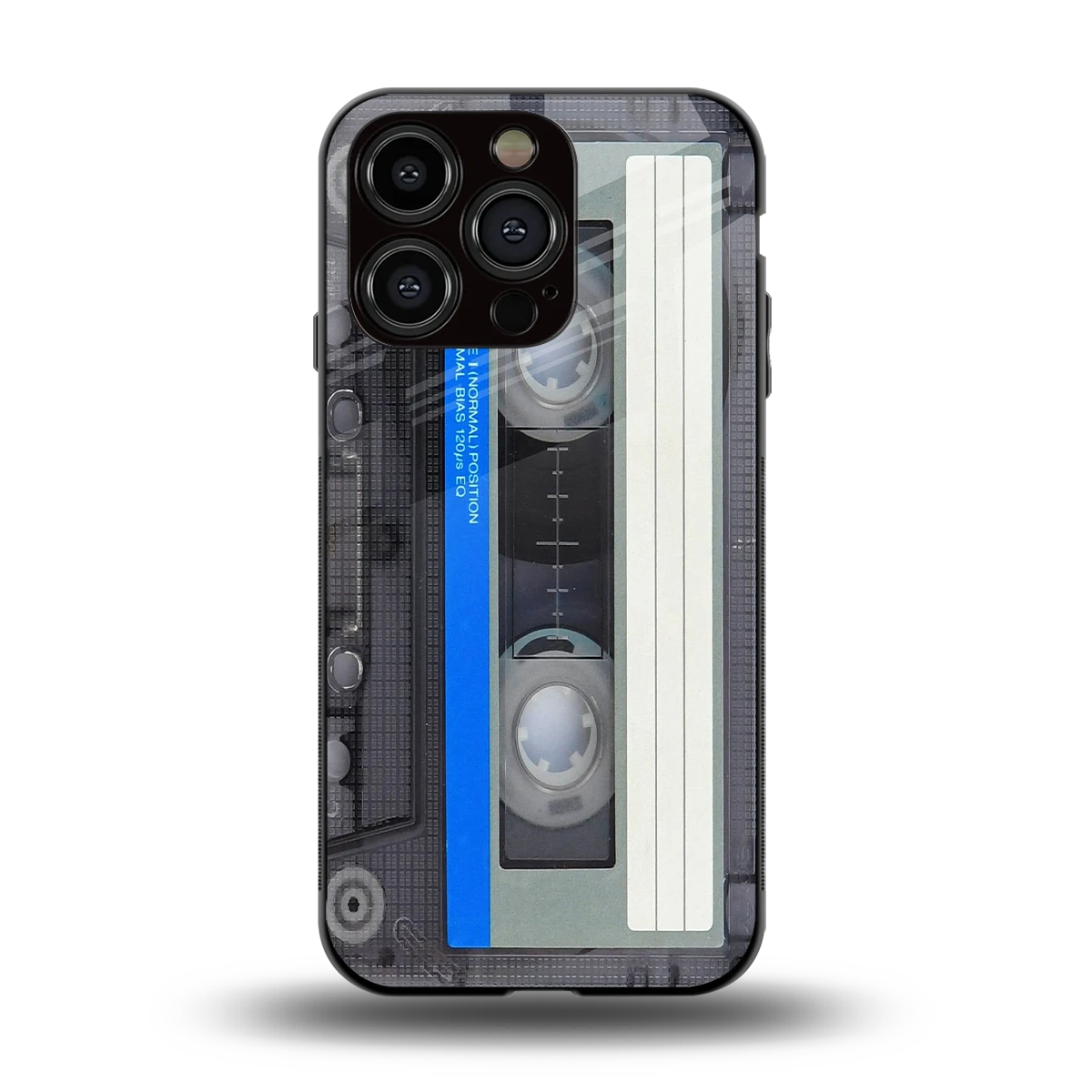 Cassette Retro back phone cover | glass case for iphone 13 pro
