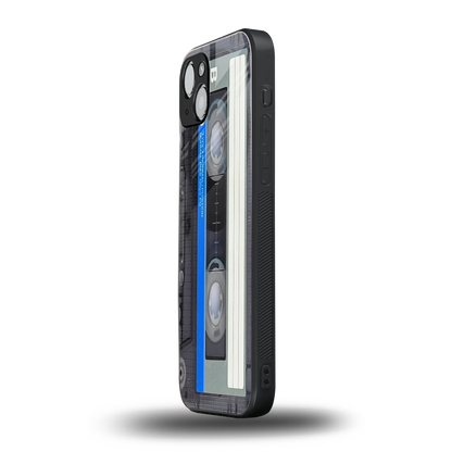 Cassette Retro iphone 14 mobile cover | shockproof glass phone case