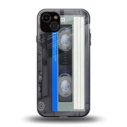 Cassette Retro back phone cover | glass case for iphone 14 plus