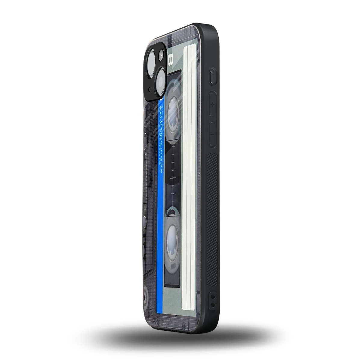 Cassette Retro iphone 14 plus mobile cover | shockproof glass phone case