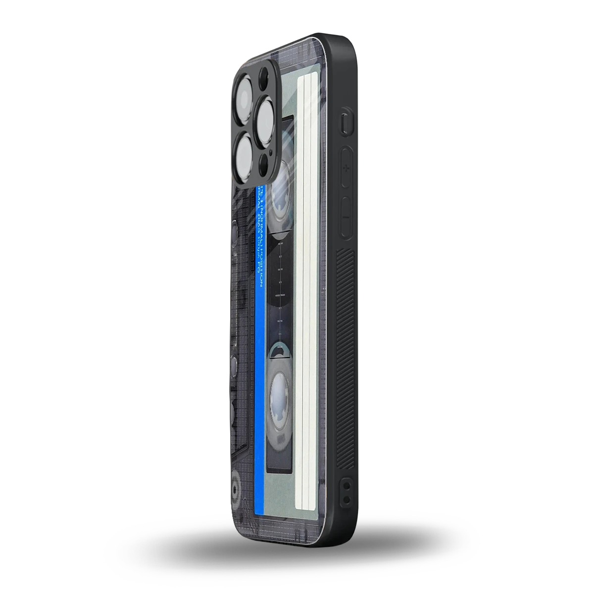 Cassette Retro iphone 15 pro max mobile cover | shockproof glass phone case