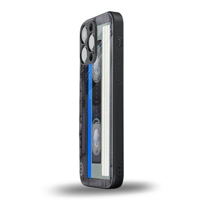 Cassette Retro iphone 15 pro max mobile cover | shockproof glass phone case
