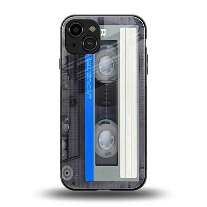 Cassette Retro back phone cover | glass case for iphone 15