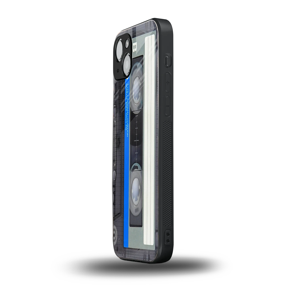 Cassette Retro iphone 15 mobile cover | shockproof glass phone case