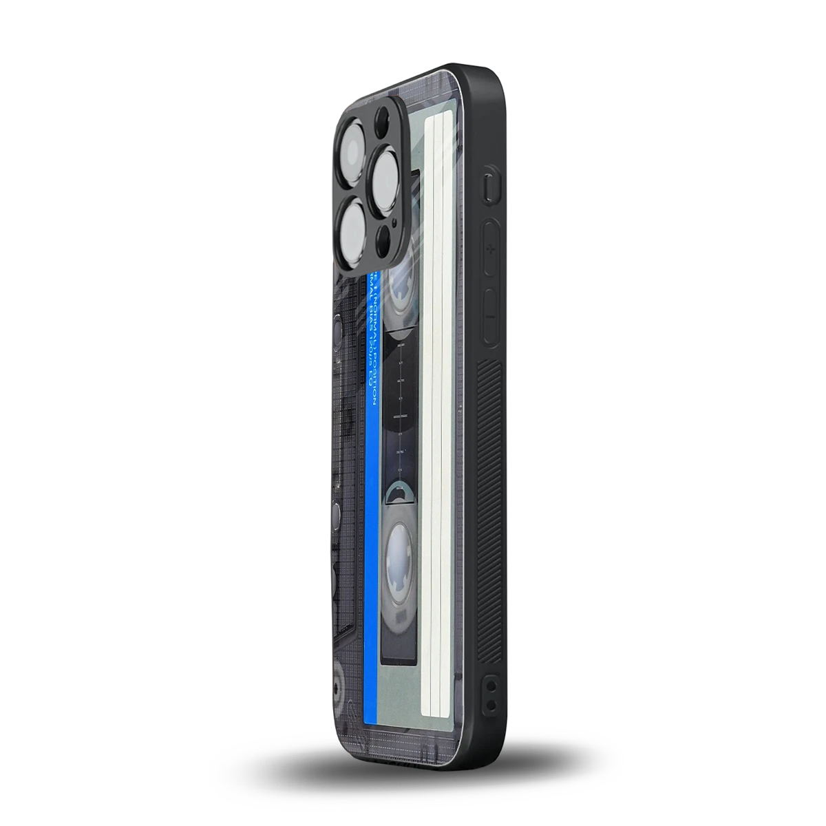 Cassette Retro iphone 16 pro mobile cover | shockproof glass phone case