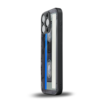 Cassette Retro iphone 16 pro mobile cover | shockproof glass phone case