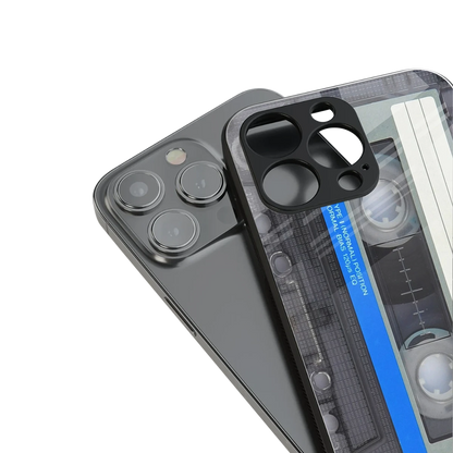 Cassette Retro stylish phone case for iphone 15 | glossy glass and slim fit