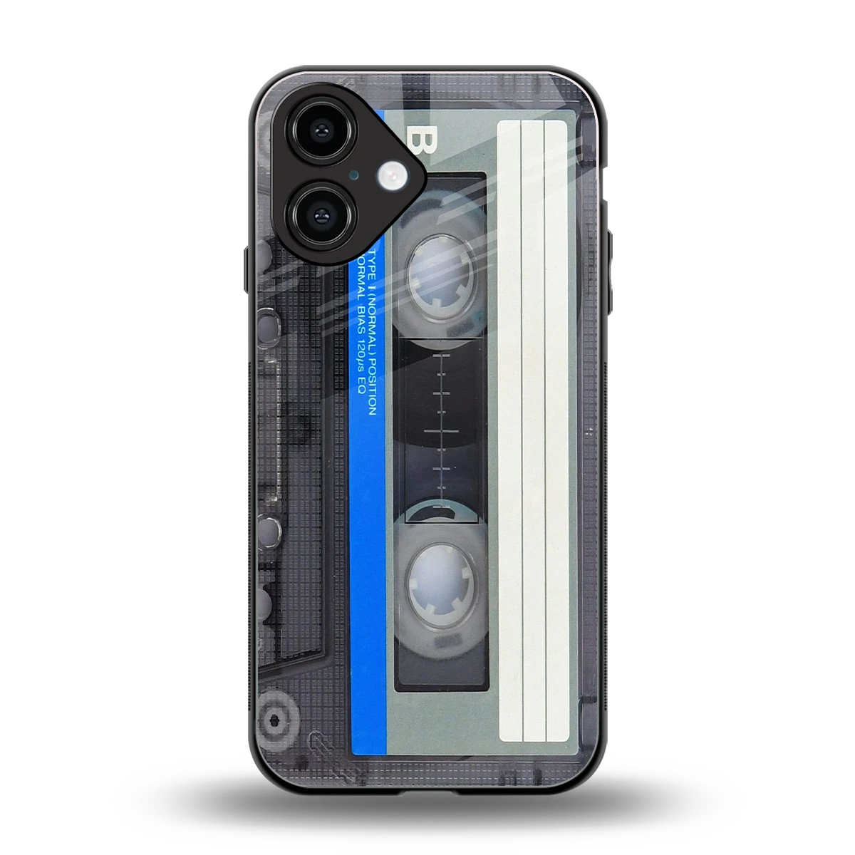 Cassette Retro back phone cover | glass case for iphone 16