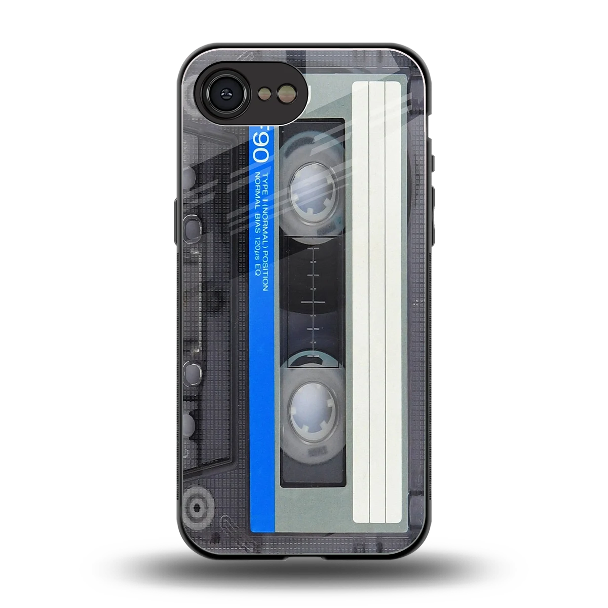 Cassette Retro back phone cover | glass case for iphone 16e