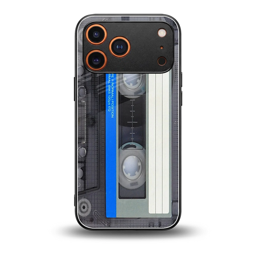 Cassette Retro back phone cover | glass case for iphone 17 pro max