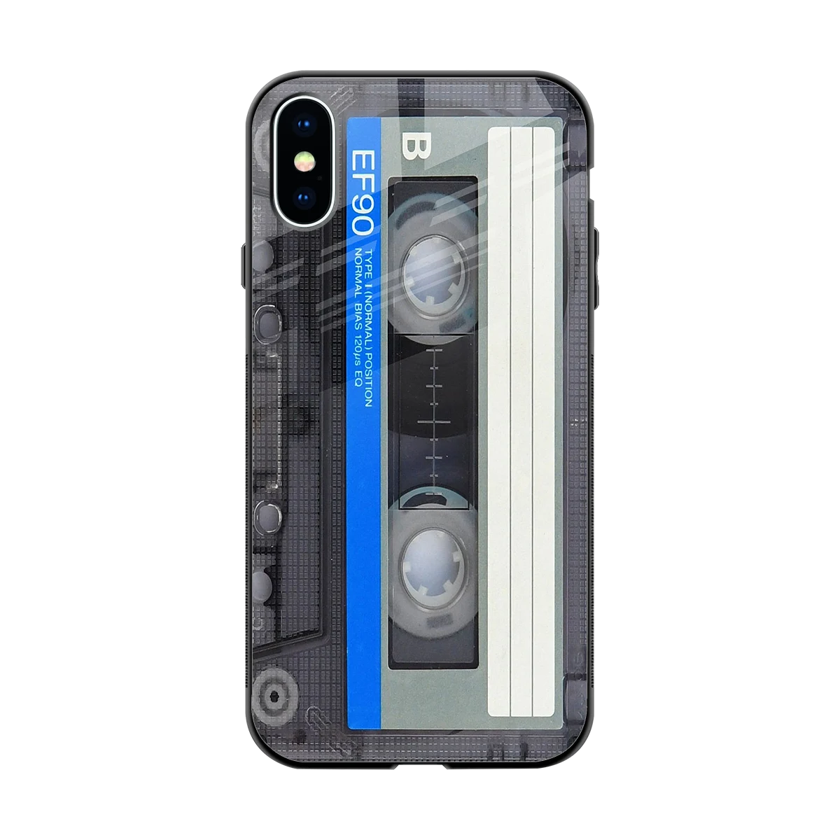 Cassette Retro back phone cover | glass case for iphone x