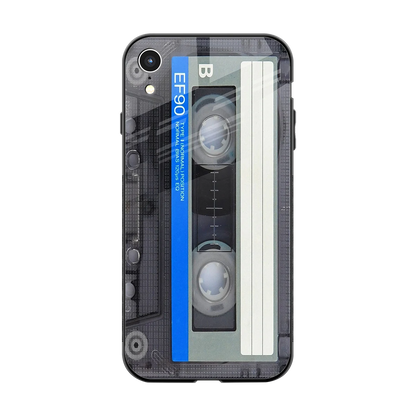 Cassette Retro back phone cover | glass case for iphone xr