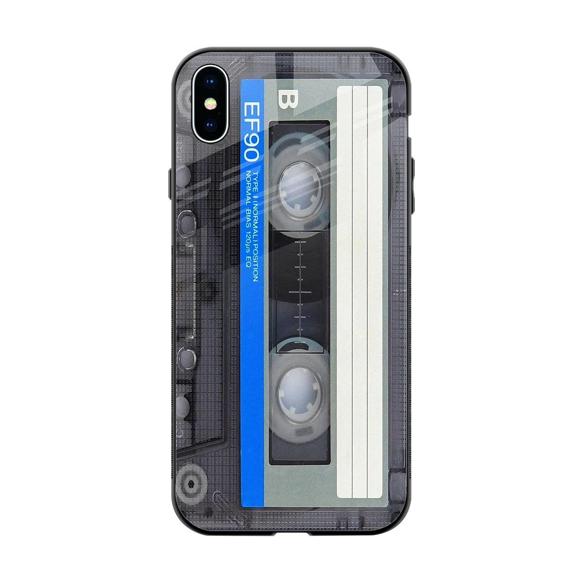Cassette Retro back phone cover | glass case for iphone xs max