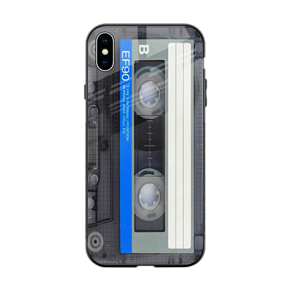 Cassette Retro back phone cover | glass case for iphone xs max