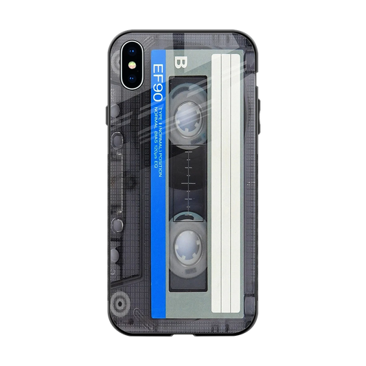 Cassette Retro back phone cover | glass case for iphone xs max