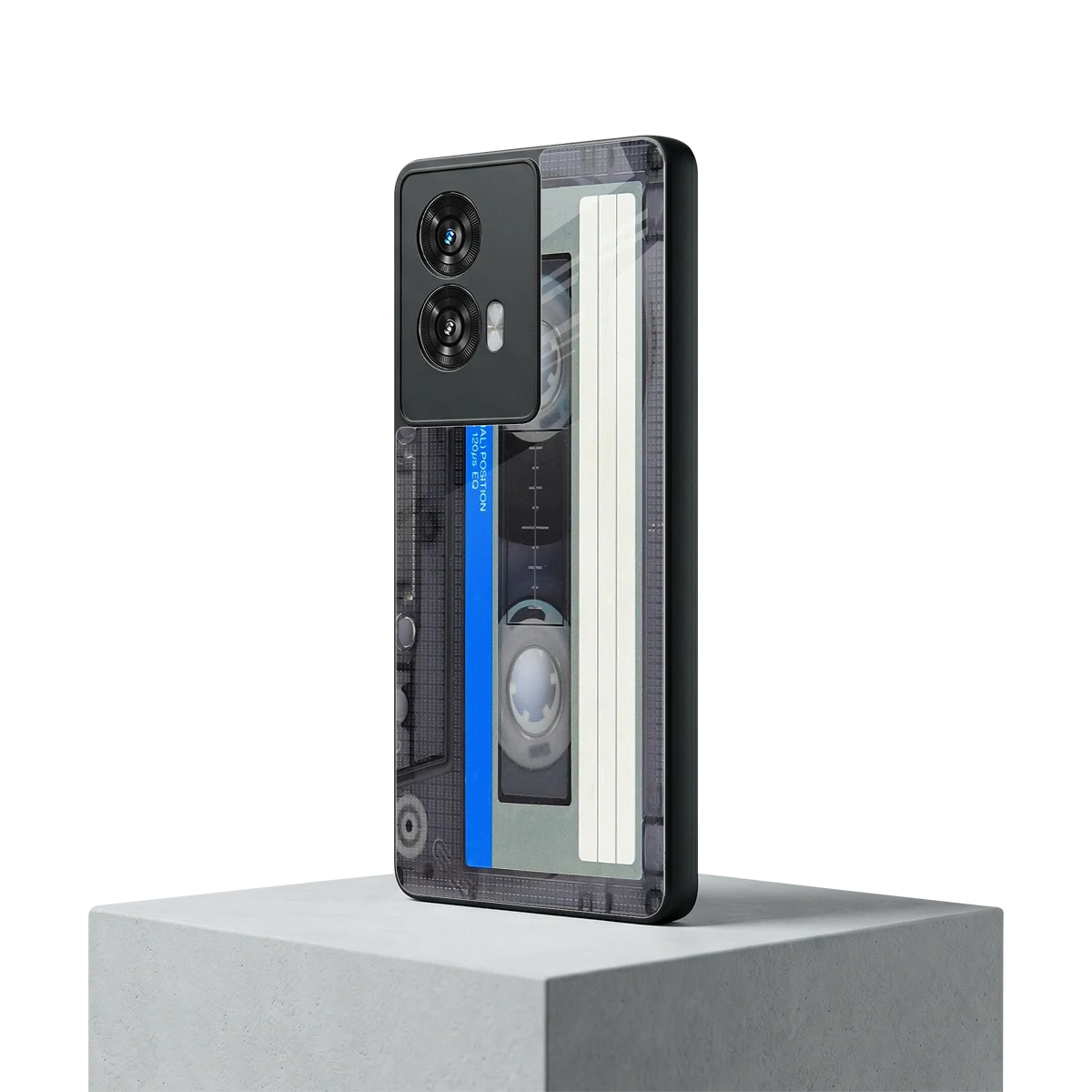 Cassette Retro motorola edge 50 fusion mobile cover | shockproof glass phone case