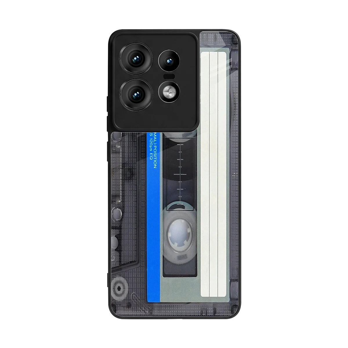 Cassette Retro back phone cover | glass case for motorola edge 50 pro